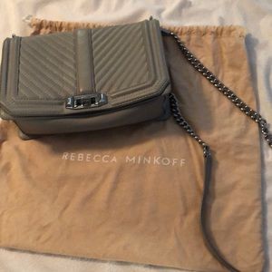 Rebecca minkoff Gray/silver crossbody. EUC.